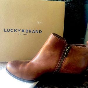 Lucky Brand Basel Boots. Toffee brown. Size 8.